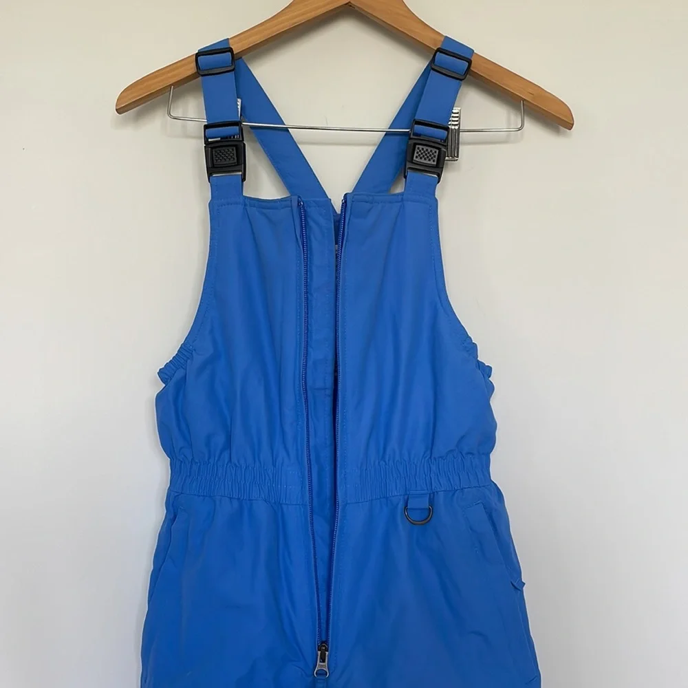 Lands’ End Unisex Kids Blue Snow Bibs - 12S NWOT